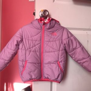 Northface little toddler reversible puffer coat